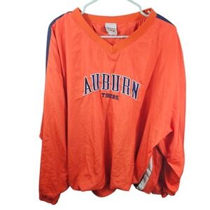 Auburn Tigers‎ Jacket Mens 2XL NCAA Football Pullover Windbreaker Red Oak